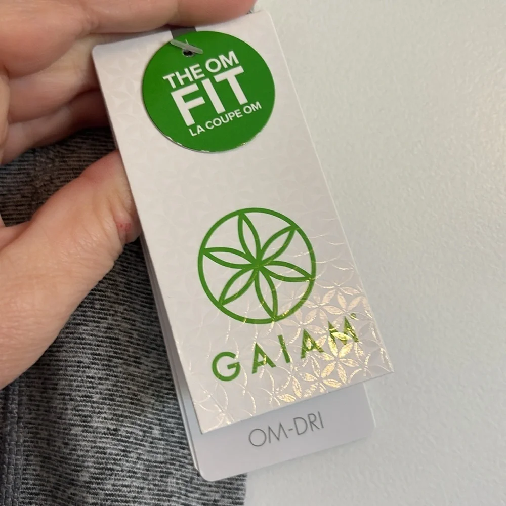 NWT Gaiam Women's High Waisted Yoga Pants Compression Workout Leggings, XS